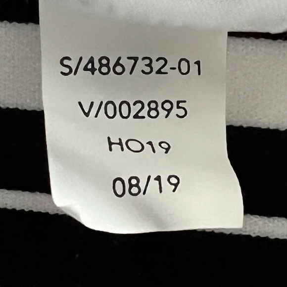 Athleta Cropped 24/7 Racer Striped Fleece Sweatshirt Sz. S - Picture 12 of 13